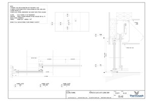 CAD Download - Channel Glazing System - Frameless Glass Auto Sliding Door