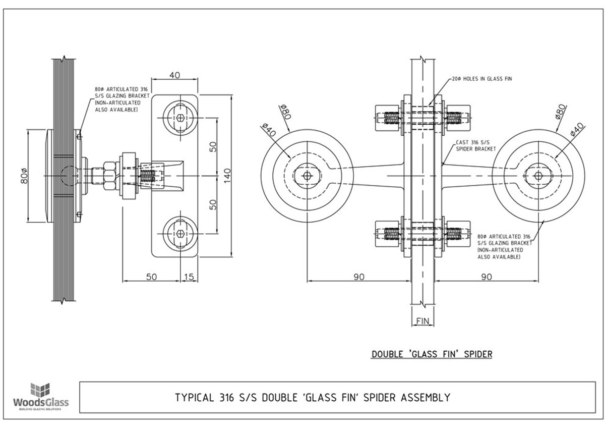 CAD Download - Two Arm Fin Spider Assembly