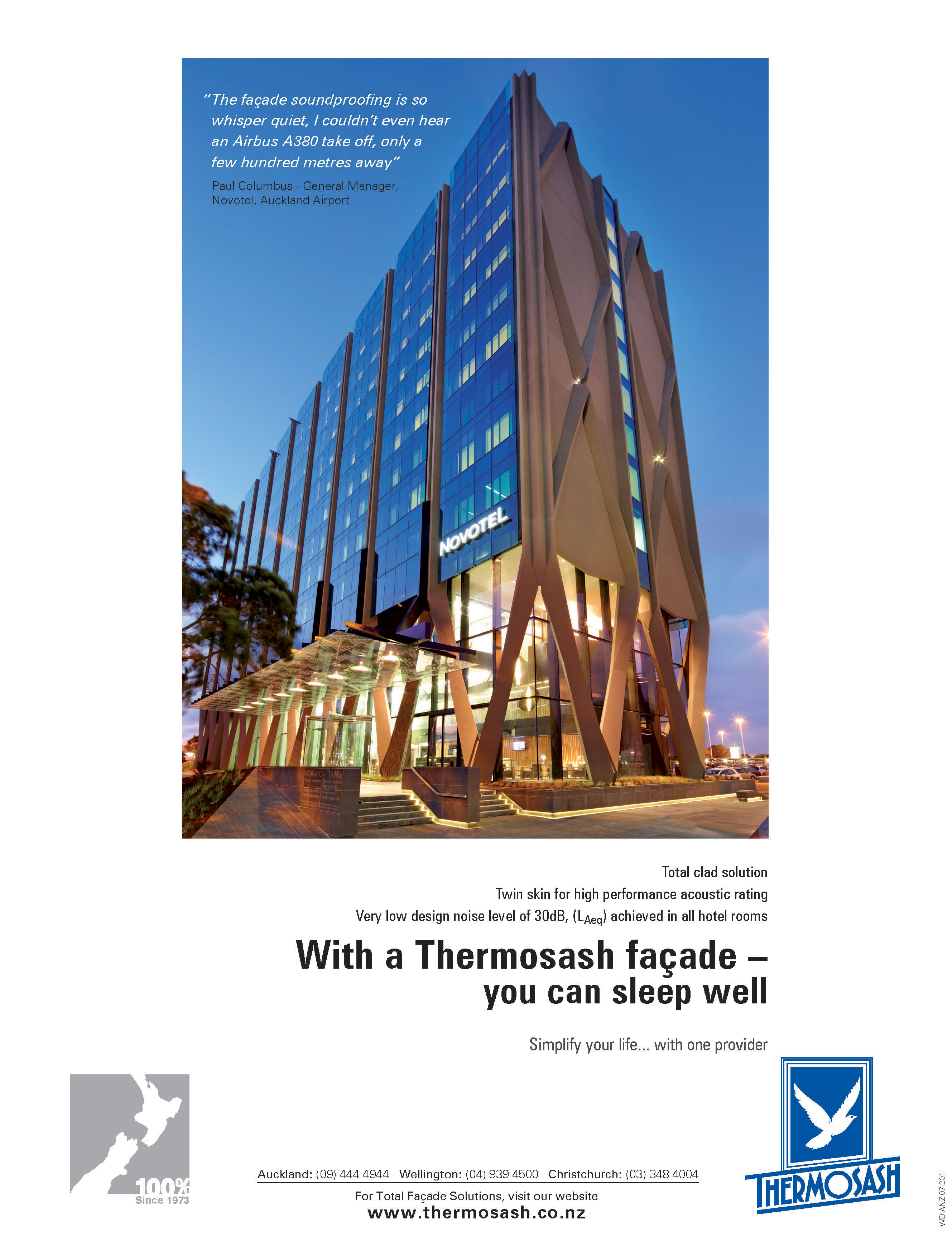 Twin Skin High Acoustic Performance Thermosash Facade