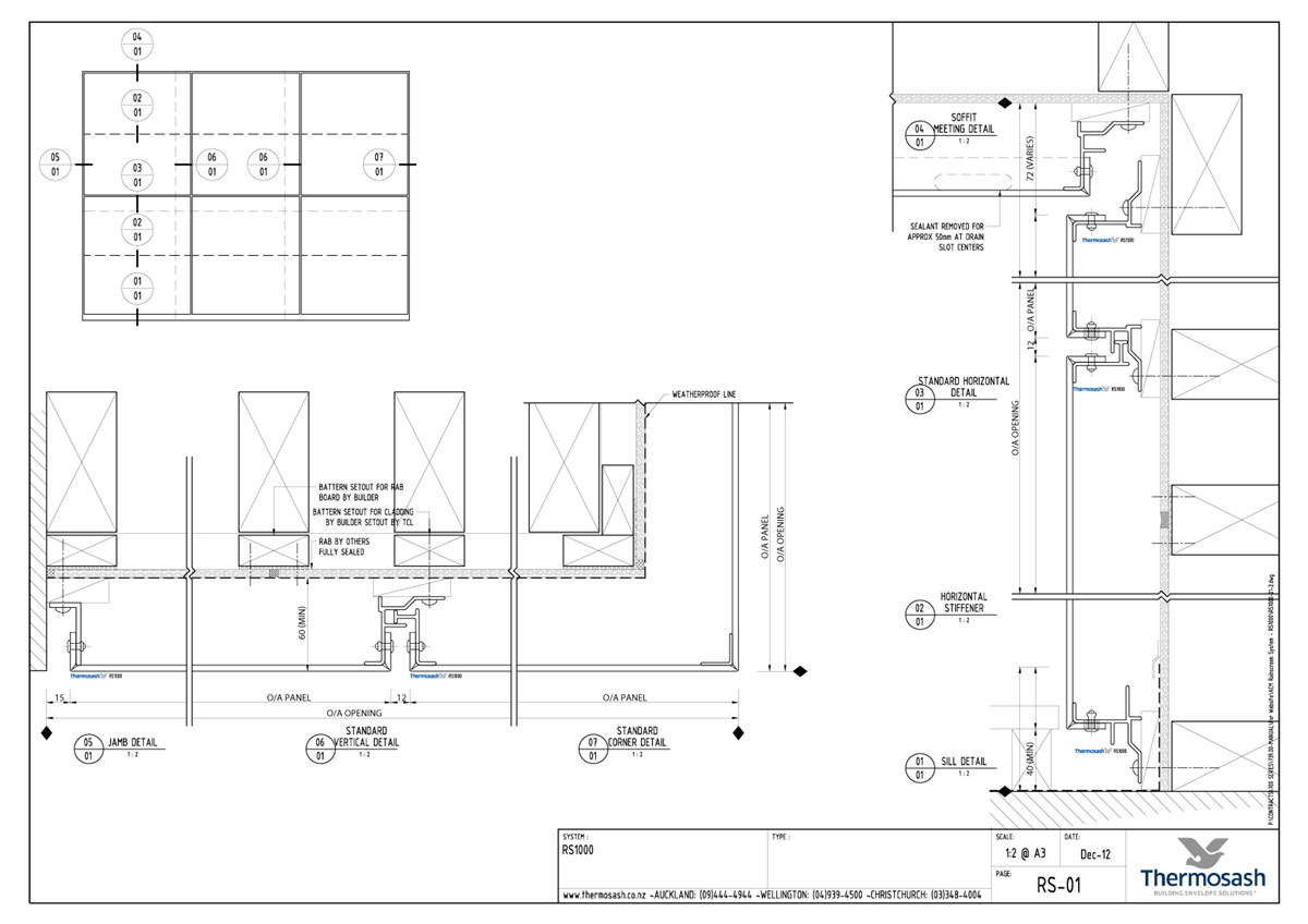 CAD Download - RS1000 - Pressure Equalized Open Joint Cladding