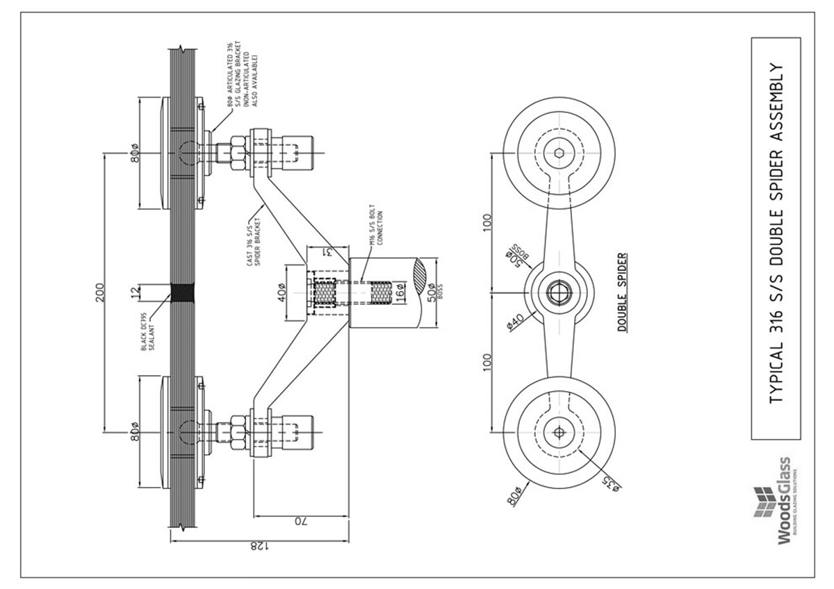 CAD Download - Two Arm Node Spider Assembly