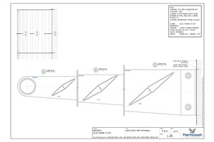 CAD Download - Horizontal Cantilevered from Curtainwall