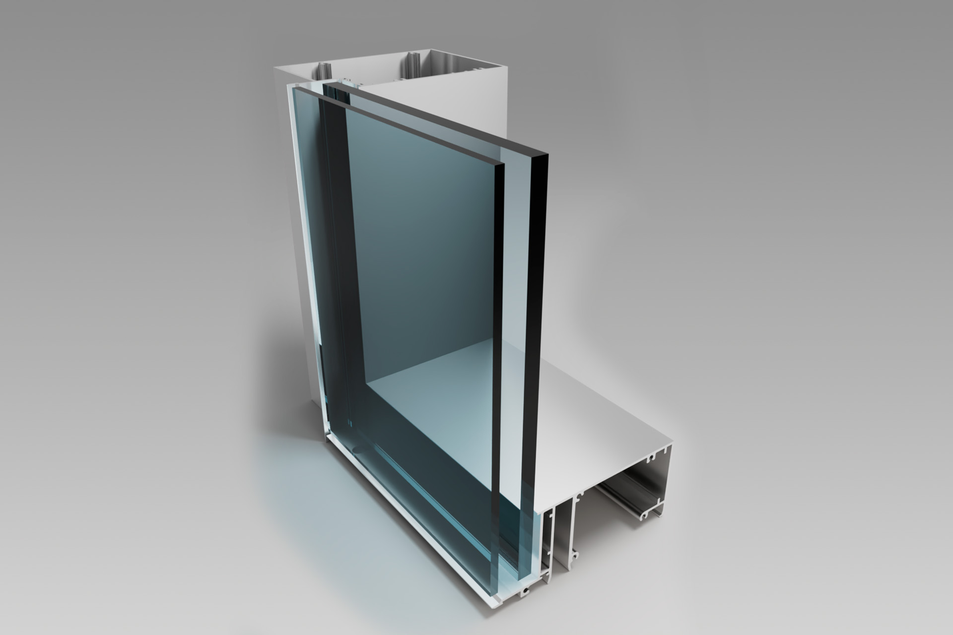 PW1000-TB Thermal Break structurally glazed curtainwall