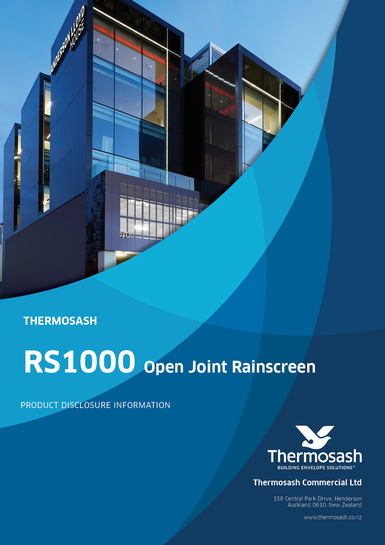 RS1000 Open Joint Rainscreen Product Disclosure - documents package V02
