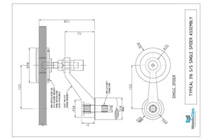 CAD Download - One Arm Node Spider Assembly