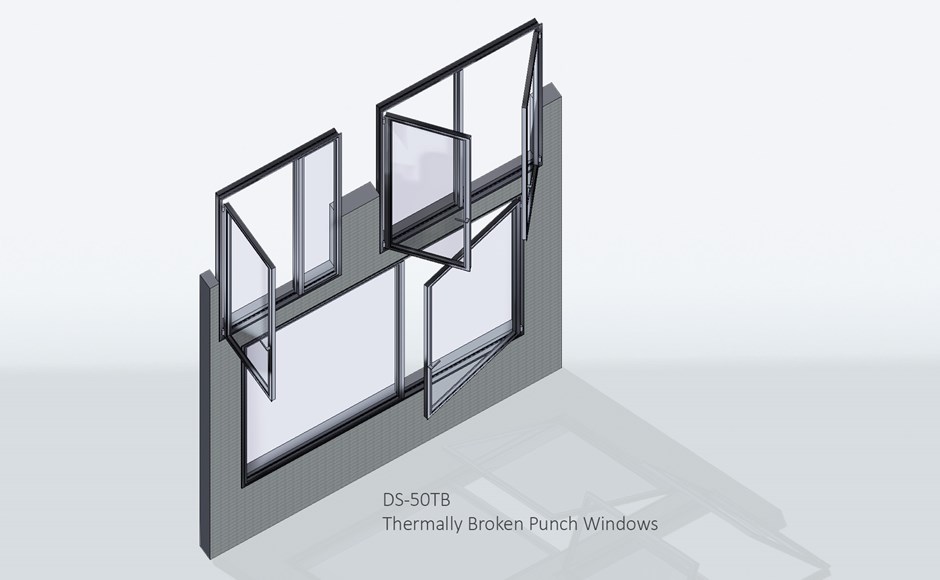 Window Punch Example Thermally Broken DS-50TB Punch Window | Thermosash Building Envelope ...