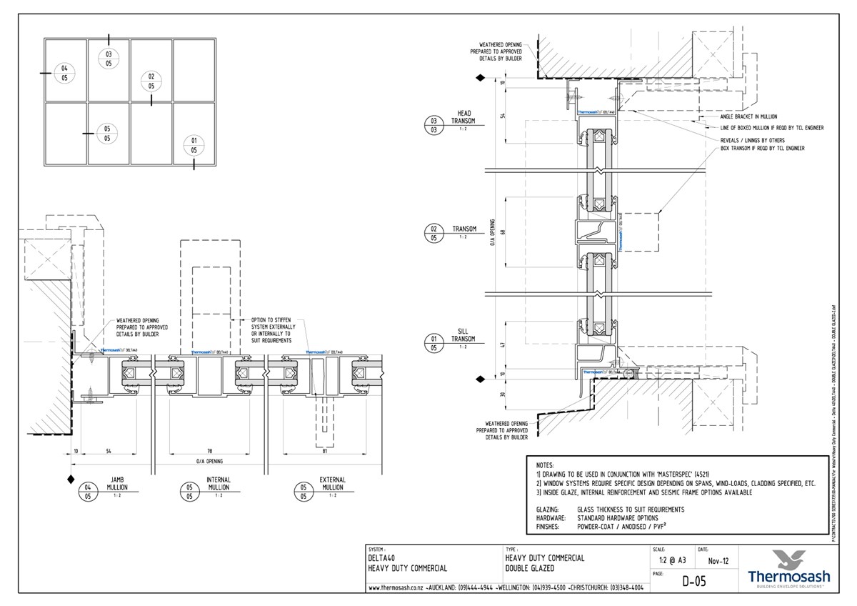 CAD Download - Delta 40 Commercial - Double Glazed