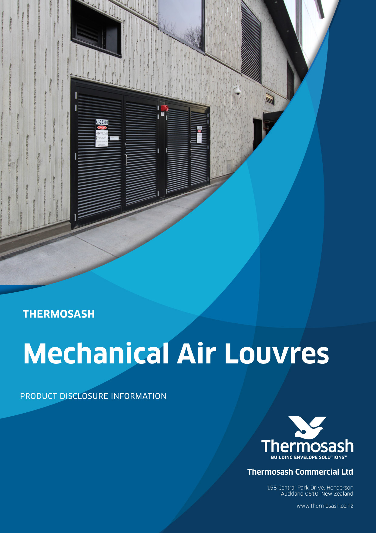 Thermosash Mechanical Air Louvres Product Disclosure - documents package