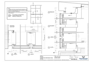 CAD Download - PW1000 - 160mm Mullion Double Glazed