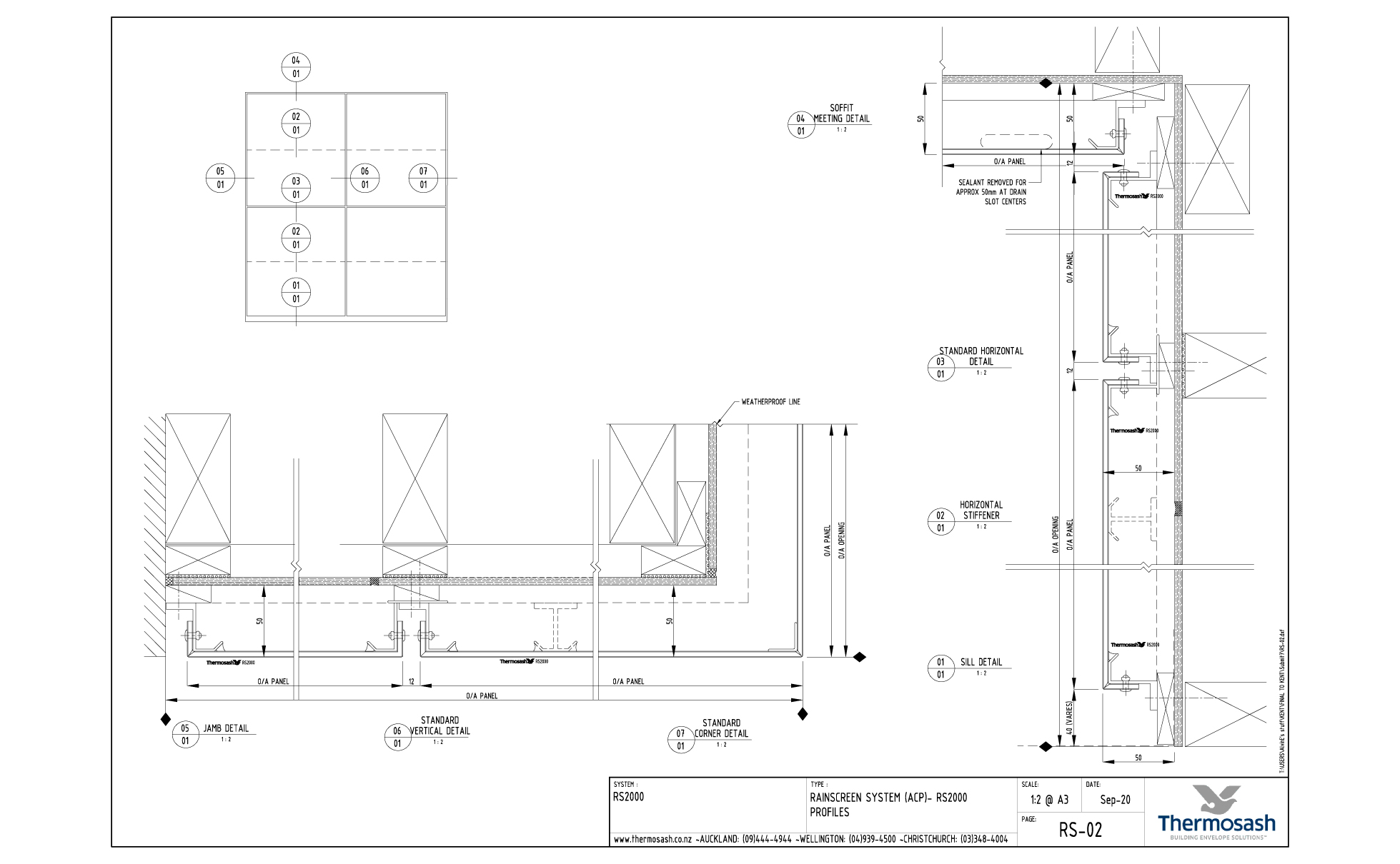 CAD Download - RS2000 - Pressure Equalized Open Joint Cladding