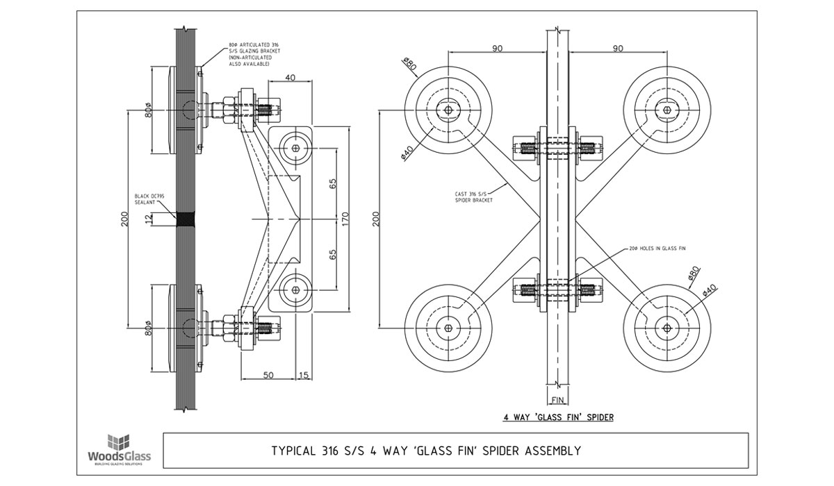 CAD Download - Four Arm Fin Spider Assembly