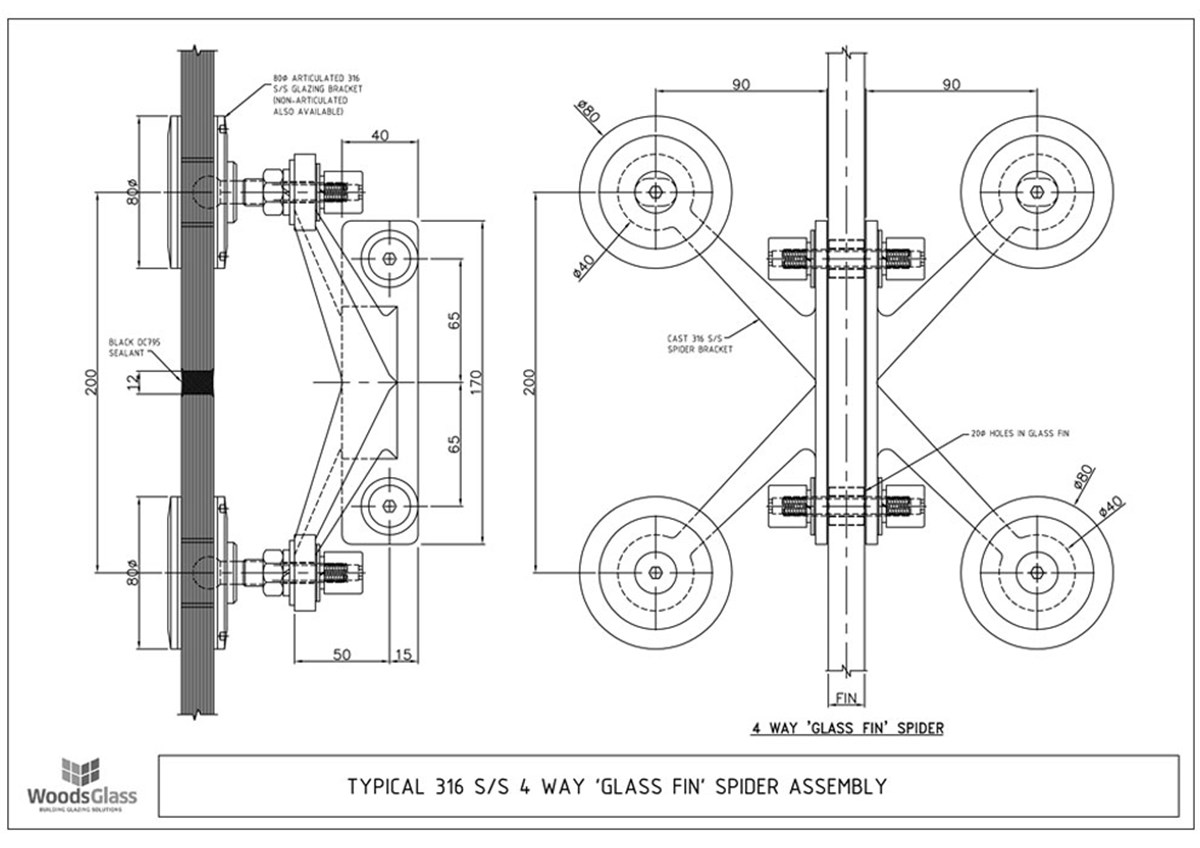 CAD Download - Four Arm Fin Spider Assembly
