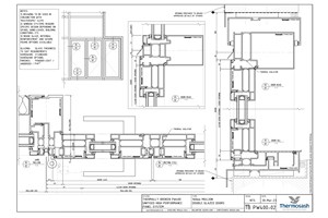 CAD Download - TB160 - PW400 160mm Mullion Thermally Broken Double Glazed Doors