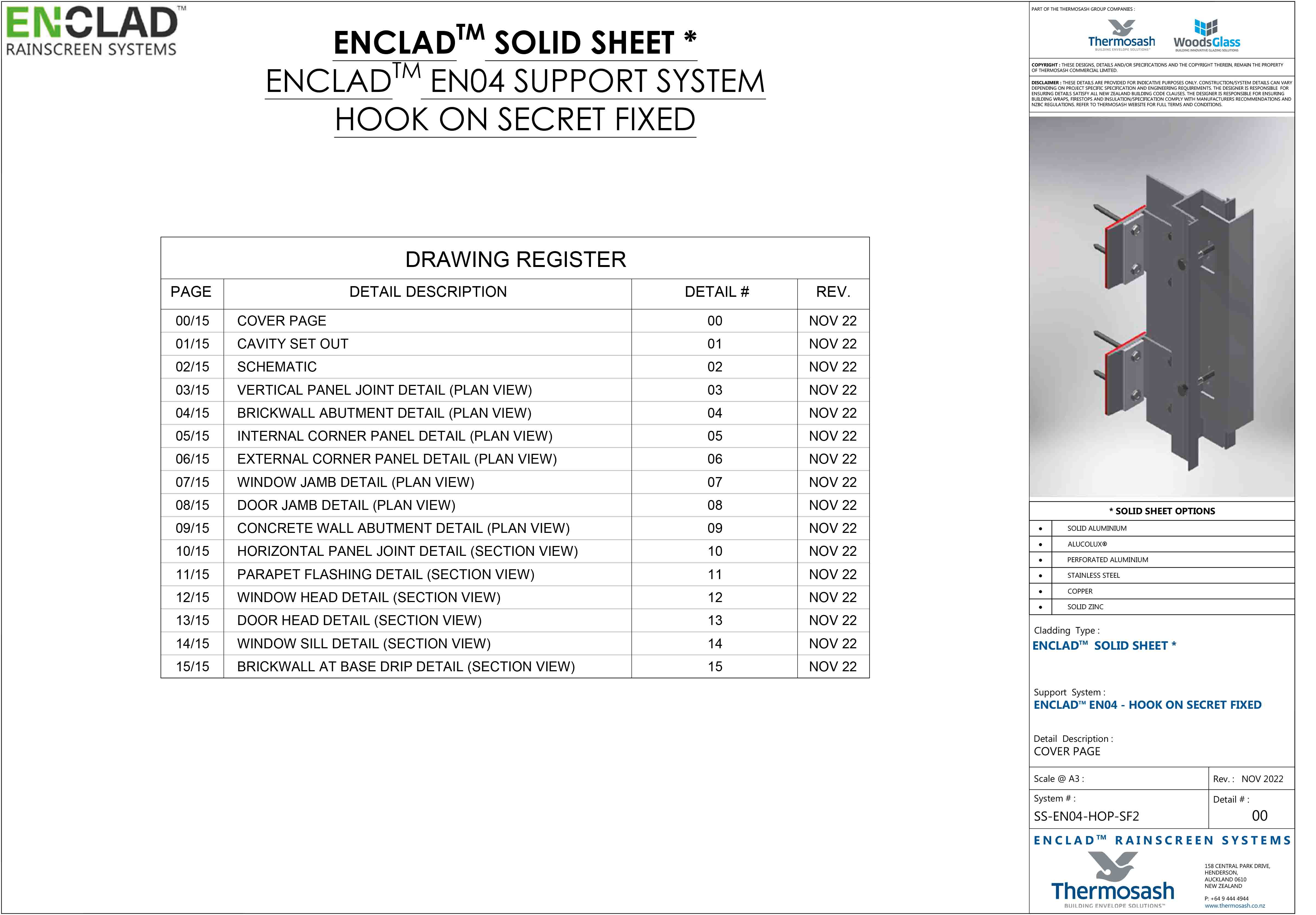 CAD Download - Sheet Metal Cladding Support - EN04