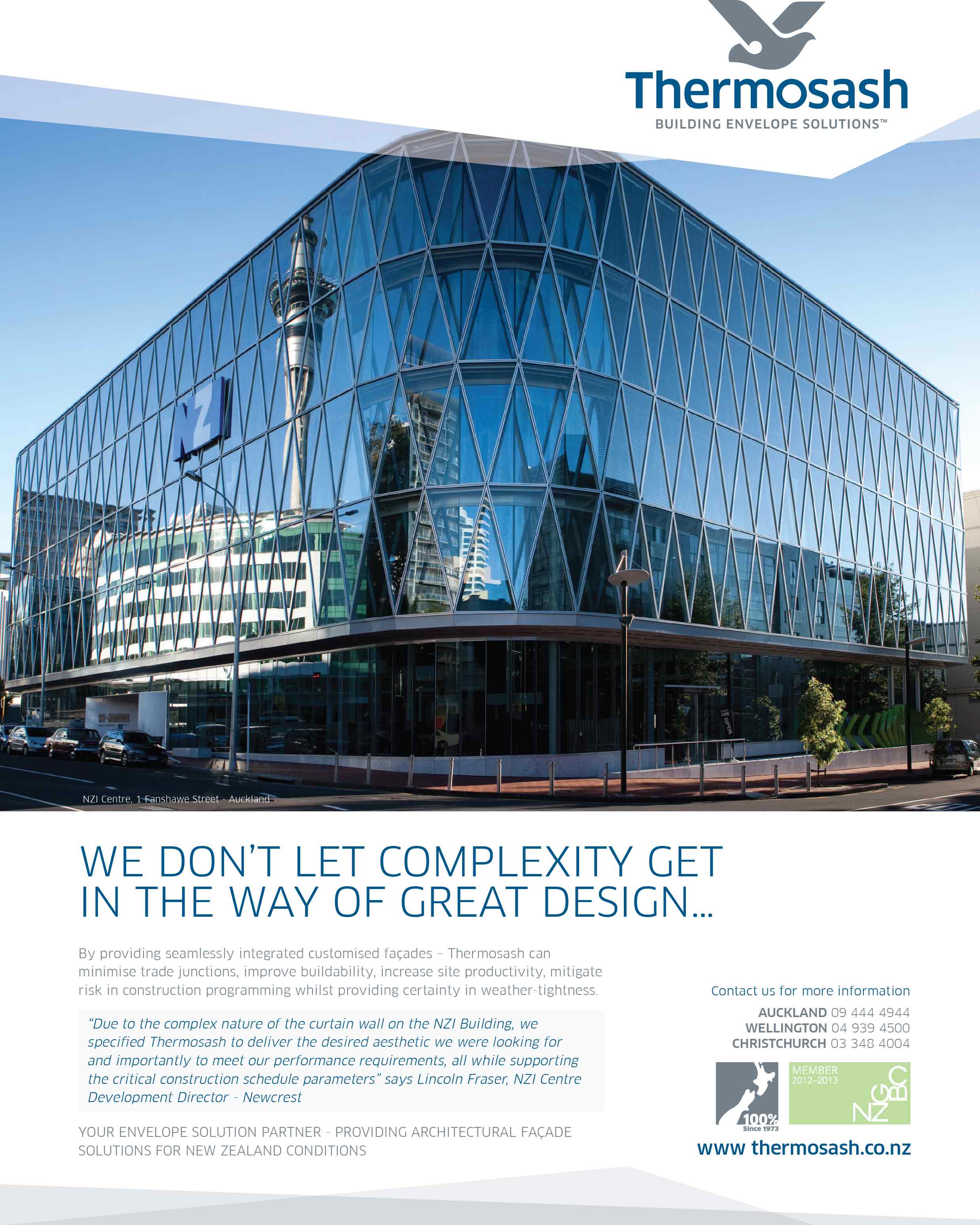 Great Design with integrated customised facades