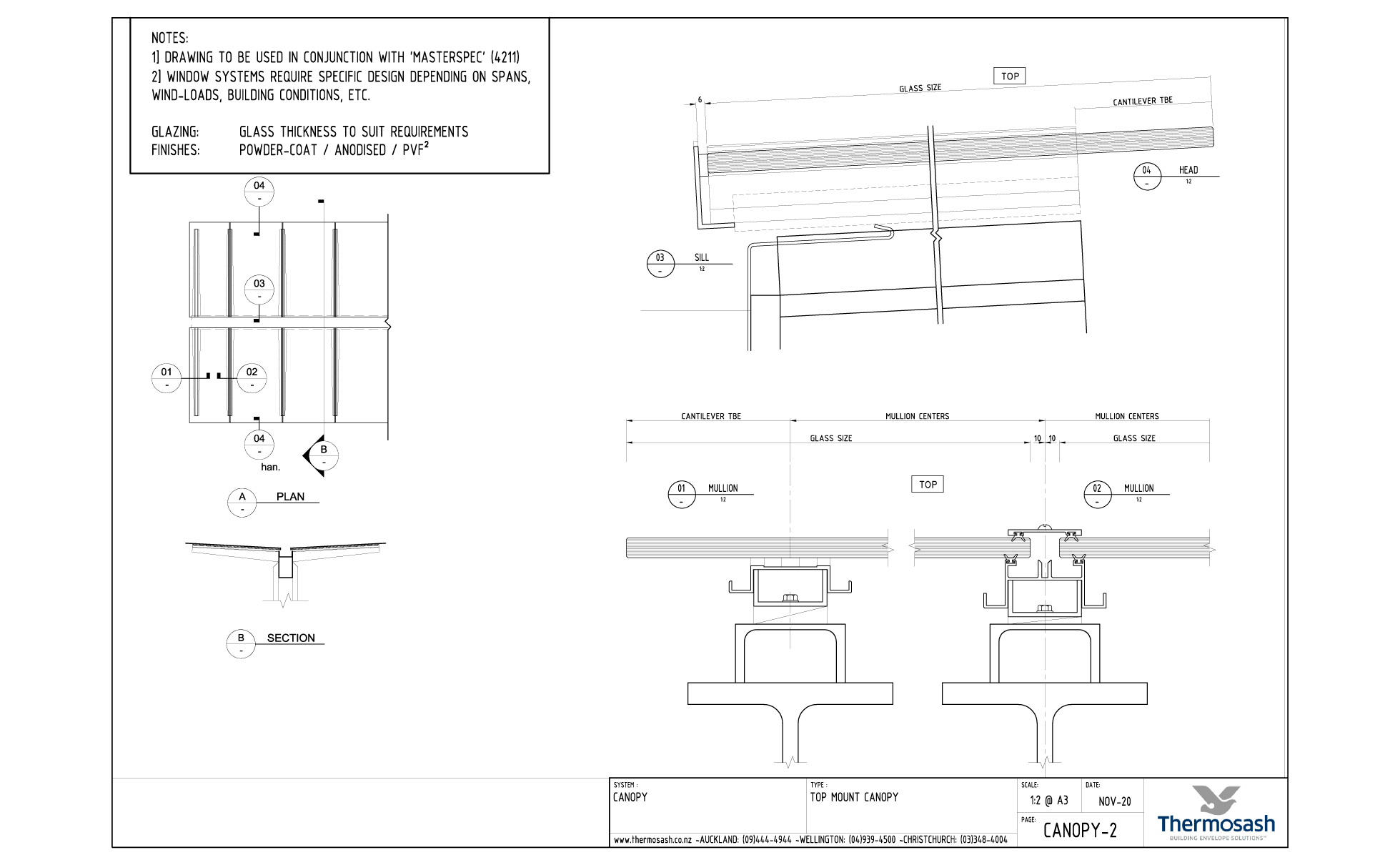 CAD Download - Top Mount Canopy