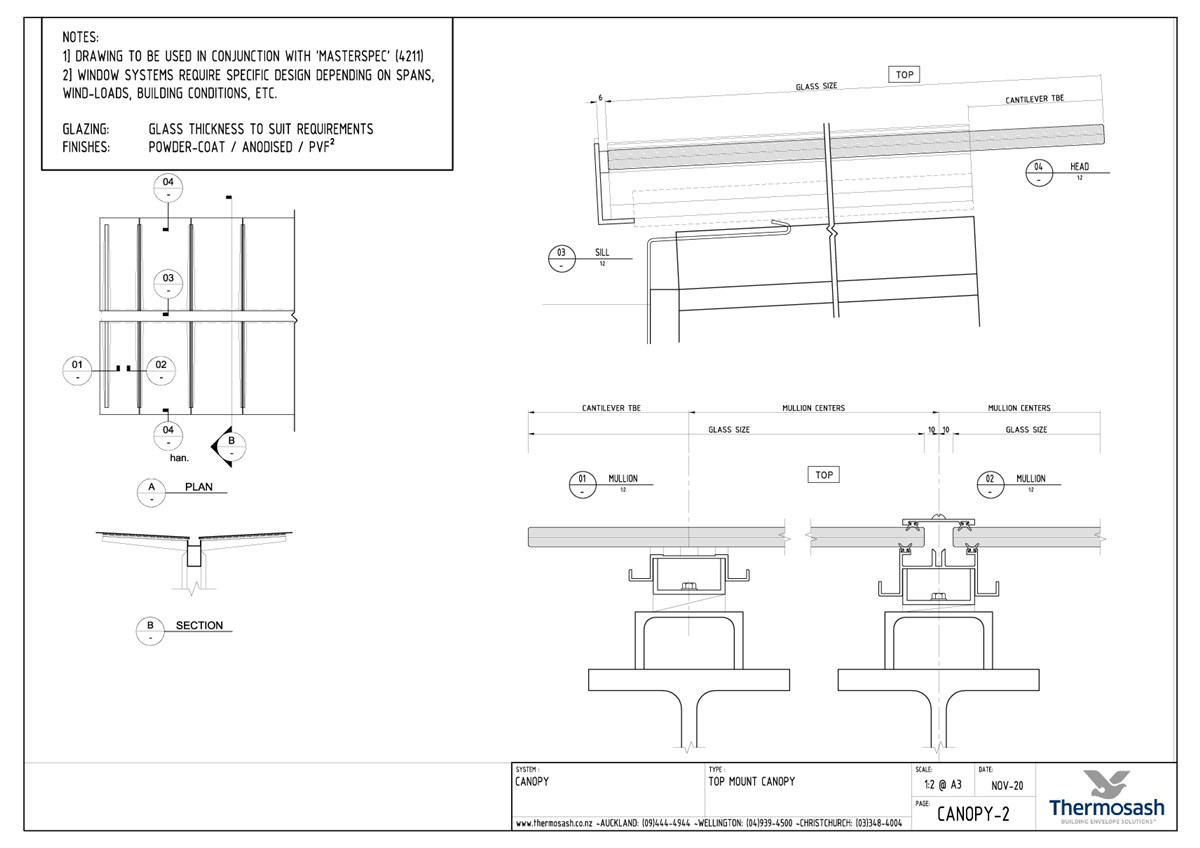 Structural Glass Canopy System | Thermosash Building Envelope Solutions