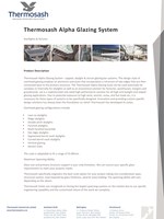 Thermosash Alpha Glazing System