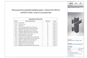CAD Download - Vertical Cladding - Hook On Concealed Fix
