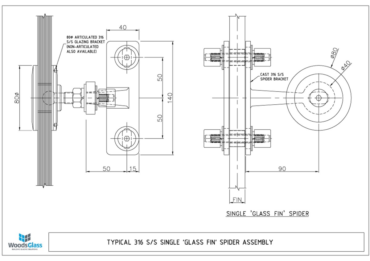 CAD Download - One Arm Fin Spider Assembly