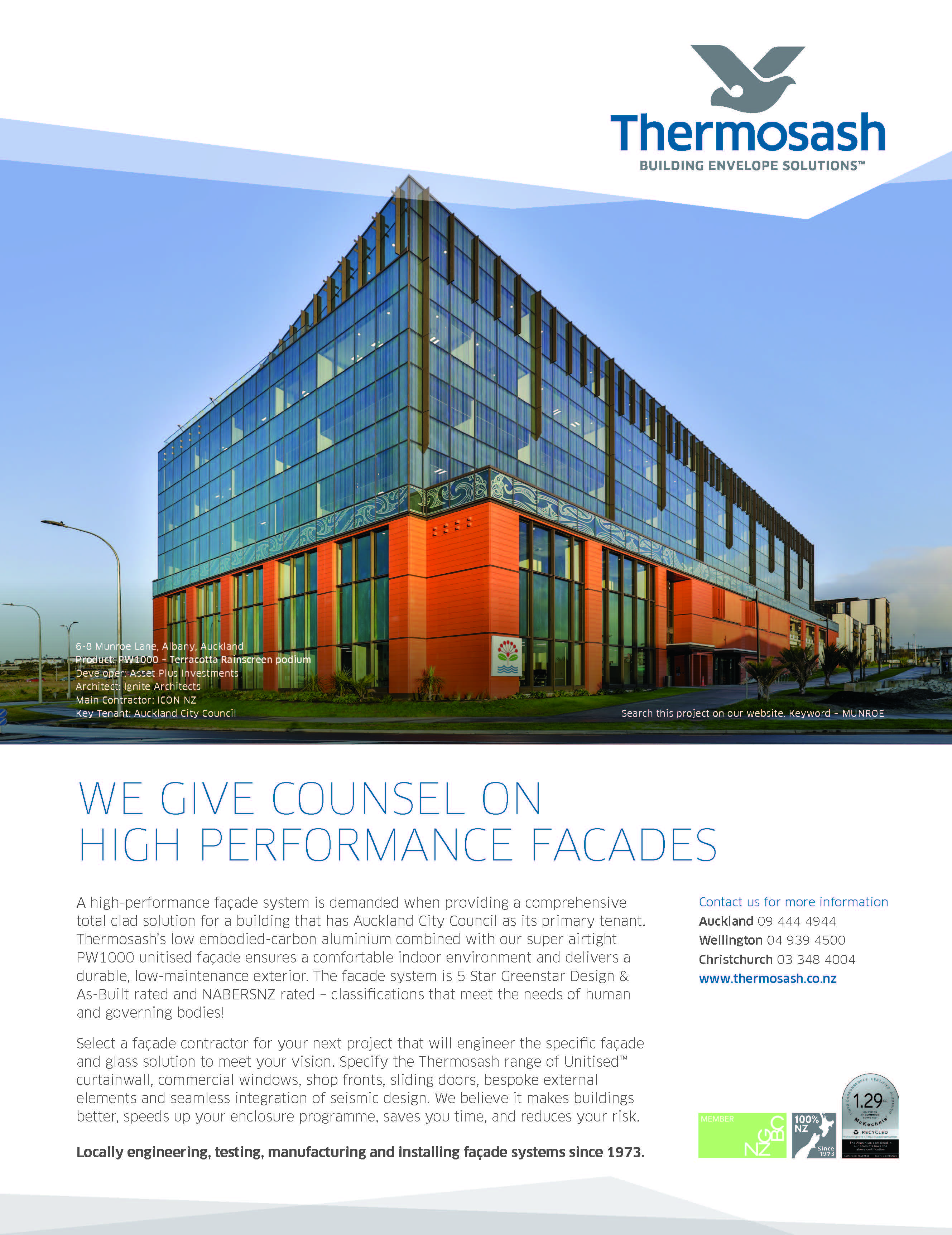 We Give Counsel On High Performance Facades