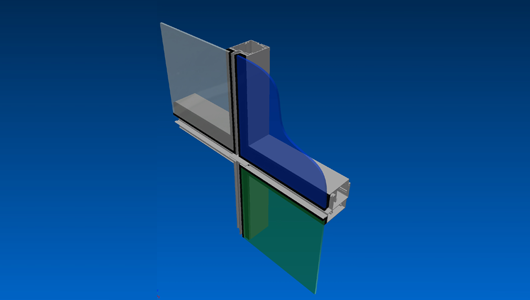 PW100 - four sided structurally glazed curtainwall