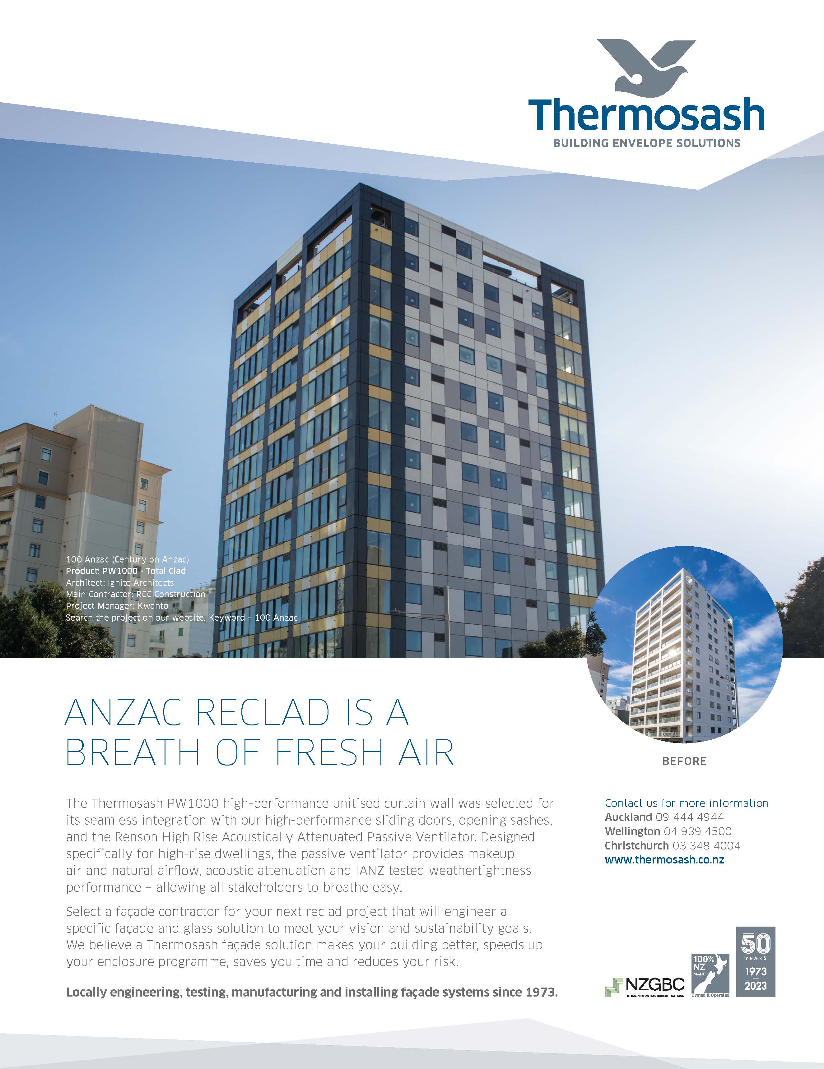 Anzac Reclad is a Breath of Fresh Air