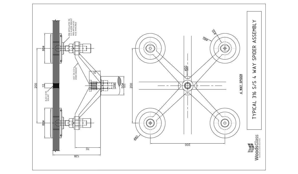 CAD Download - Four Arm Node Spider Assembly