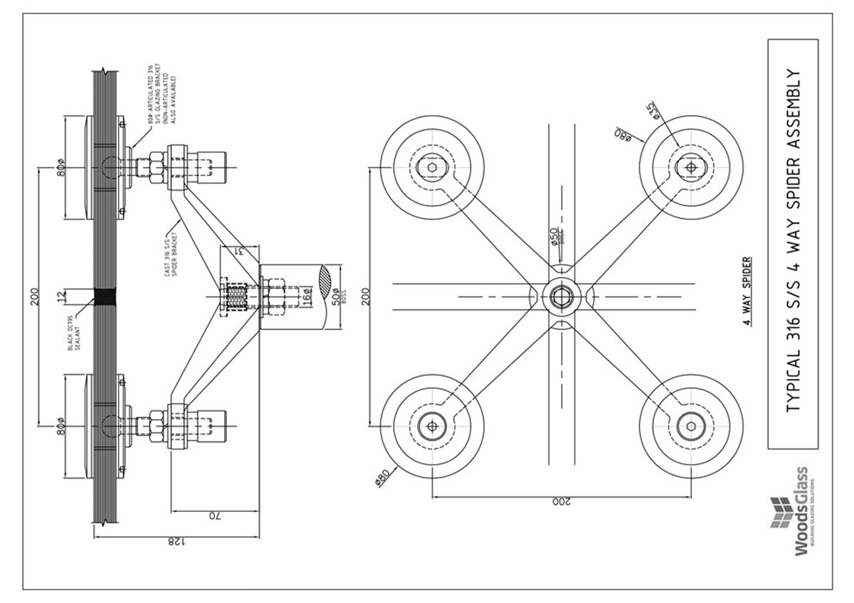 CAD Download - Four Arm Node Spider Assembly