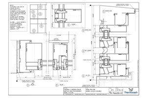 CAD Download - TB160 - PW400 160mm Mullion Seismic Thermally Broken Double Glazed